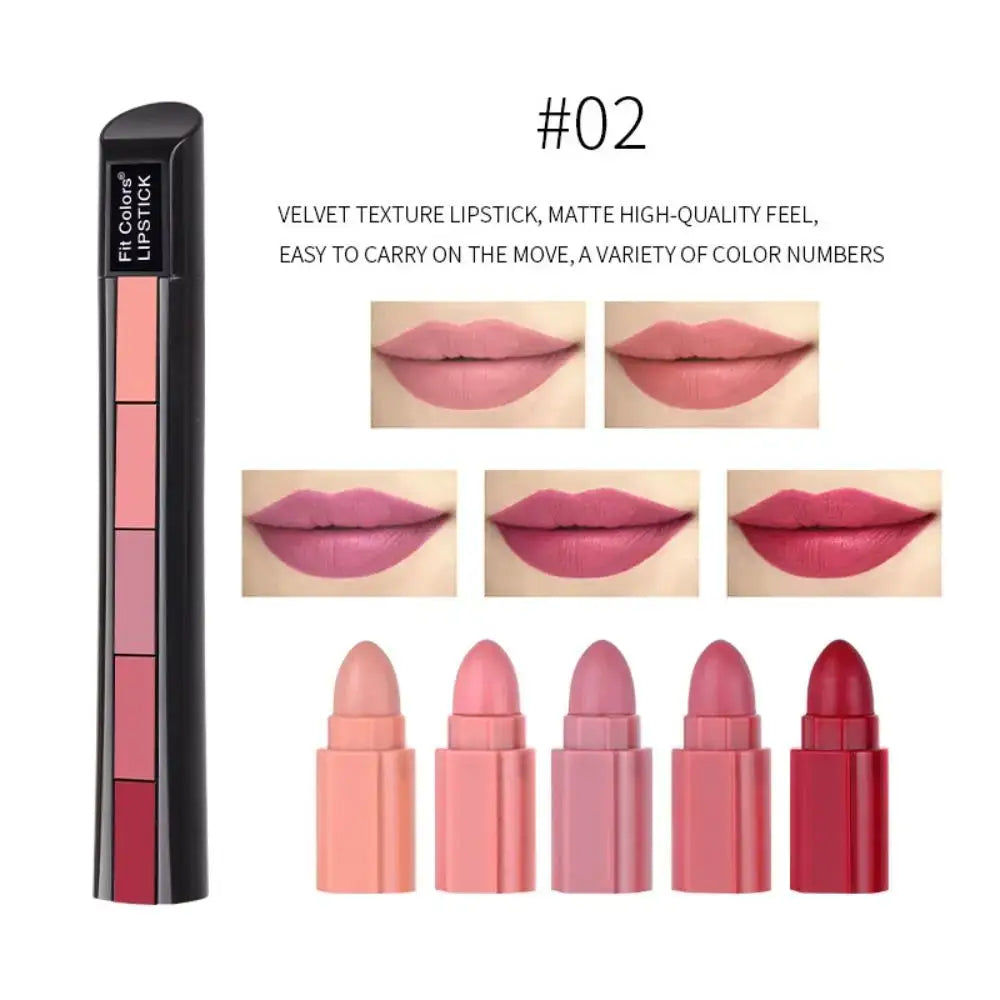 5 in 1 Velvet Matte Lipstick